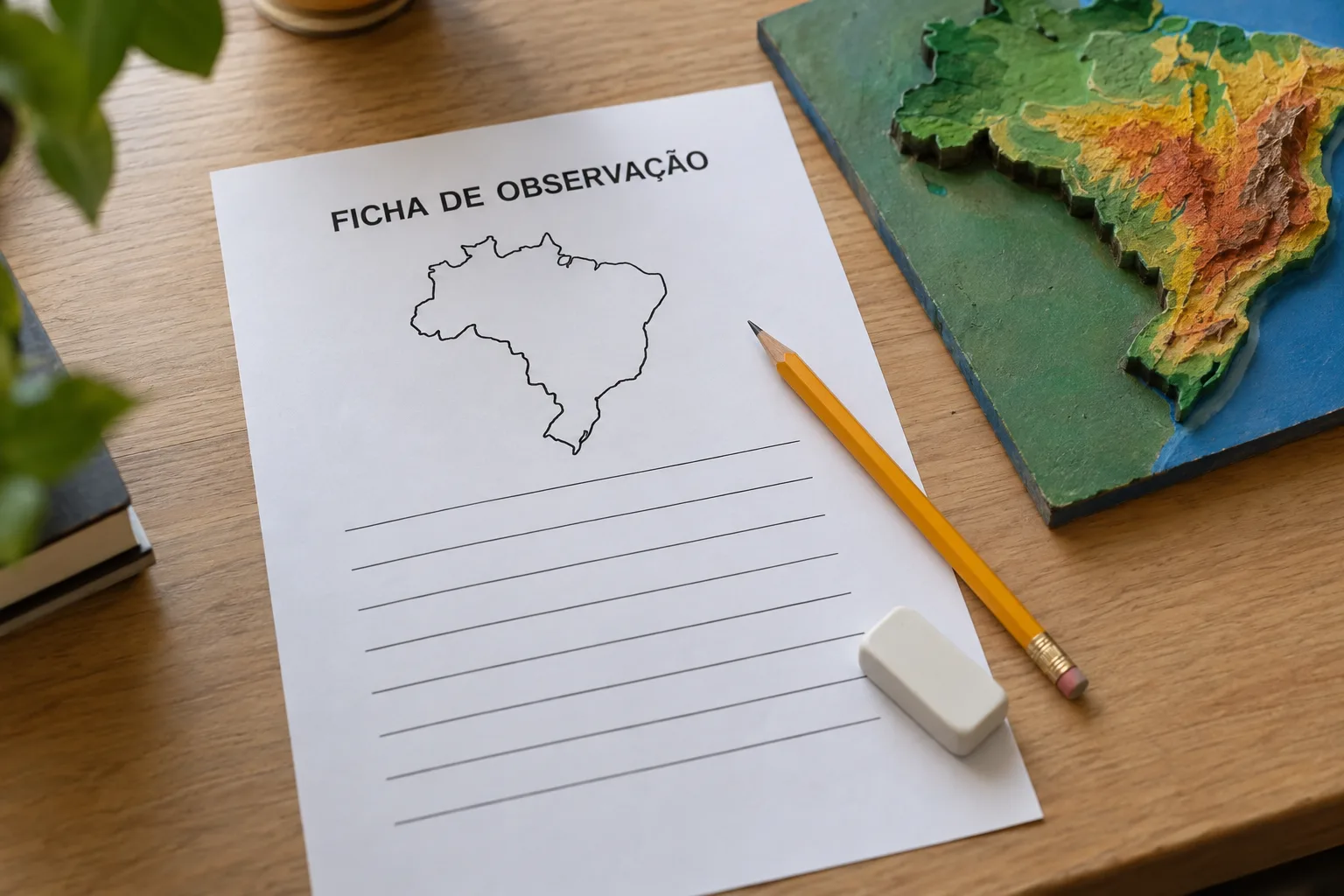Ficha de atividade do aluno
